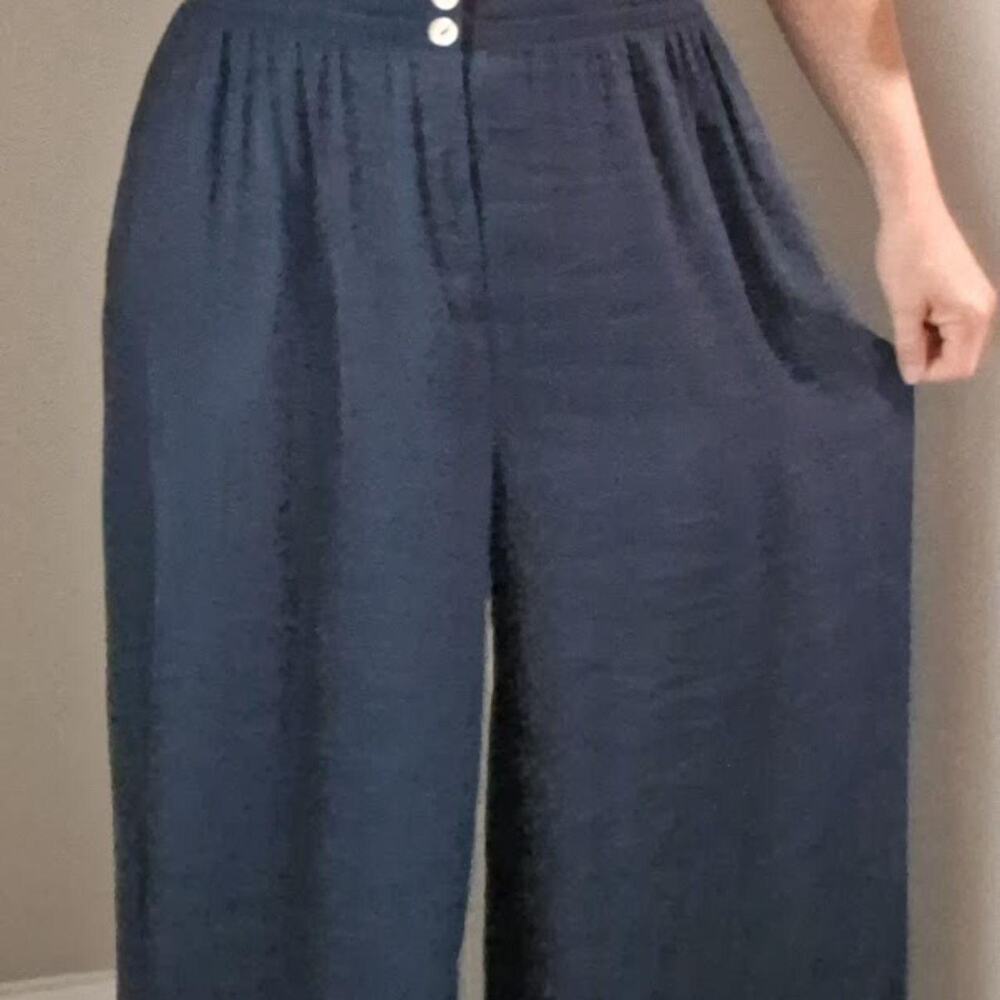 Intimately Free People Palazzo Navy Blue Pants Size L